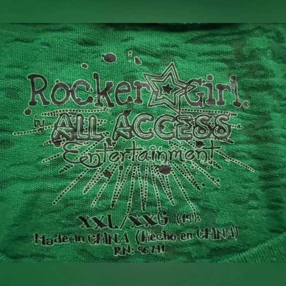 Rocker Girl All Access Entertainment | womens St. Patrick’s Day tee Size: XXL - Picture 3 of 7